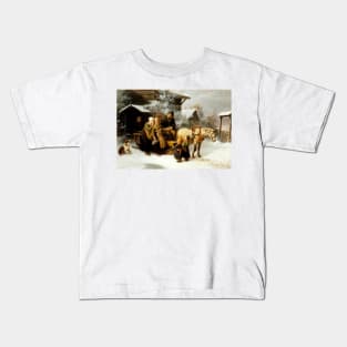 Leaving Home (Dalecarlian Scene) by Bengt Nordenberg Kids T-Shirt